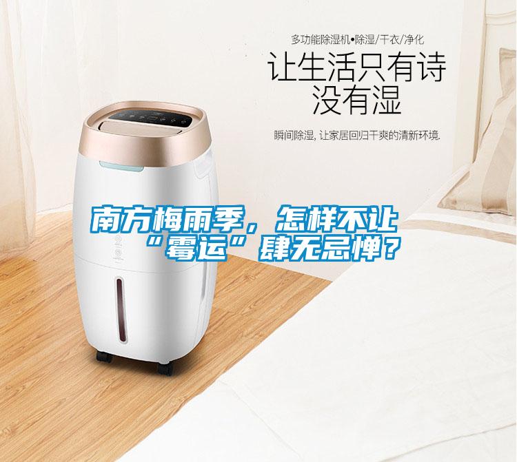南方梅雨季，怎樣不讓“霉運”肆無忌憚？