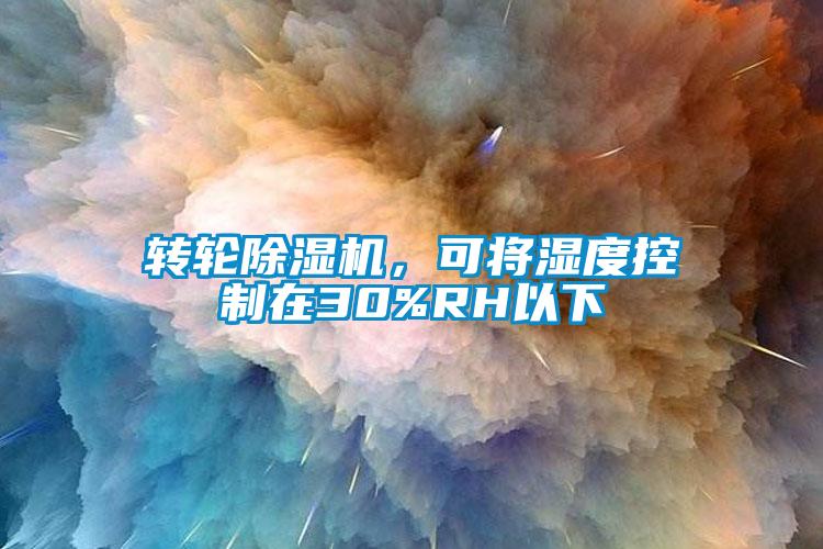 轉輪除濕機，可將濕度控制在30%RH以下