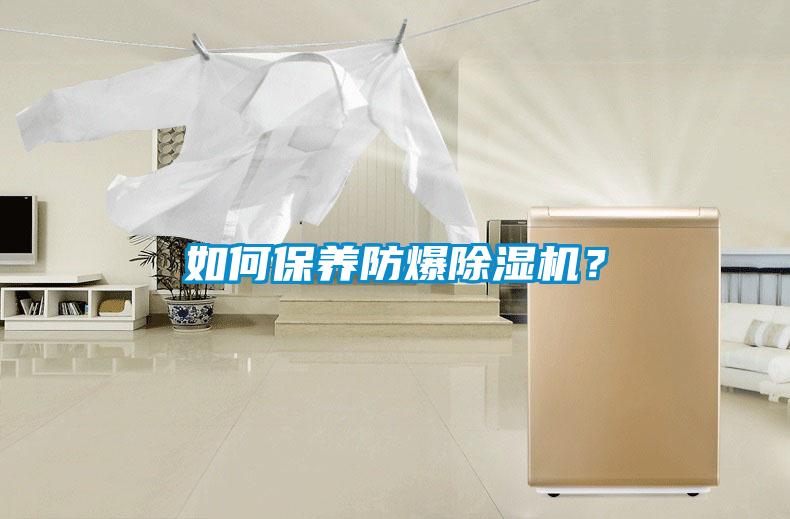 如何保養(yǎng)防爆除濕機?