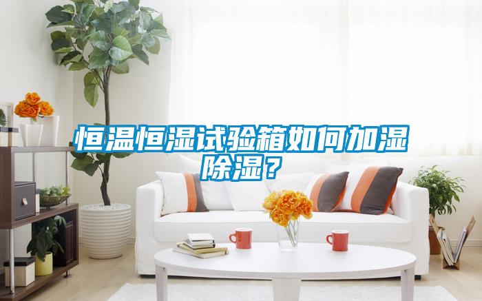 恒溫恒濕試驗箱如何加濕除濕?