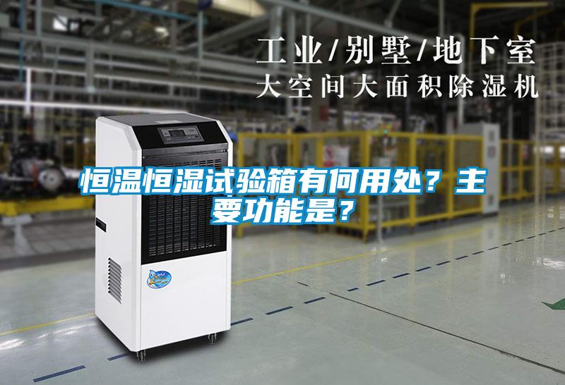 恒溫恒濕試驗(yàn)箱有何用處？主要功能是？