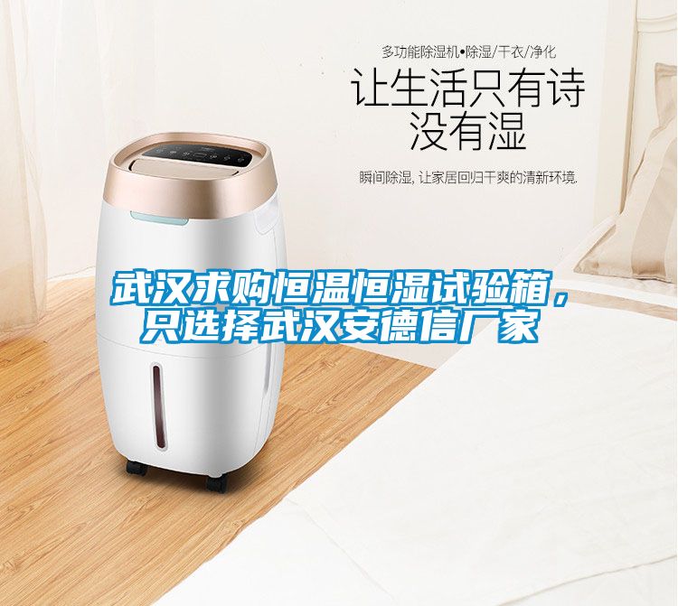 武漢求購(gòu)恒溫恒濕試驗(yàn)箱,只選擇武漢安德信廠家