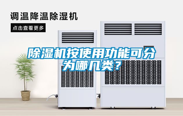 除濕機按使用功能可分為哪幾類？
