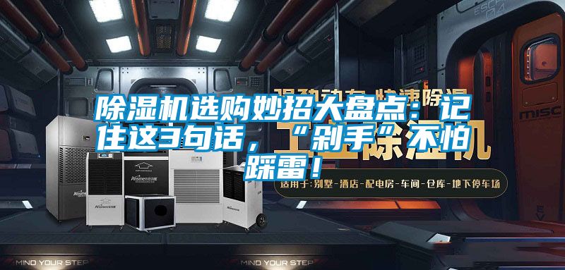 除濕機(jī)選購妙招大盤點(diǎn)：記住這3句話，“剁手”不怕踩雷！